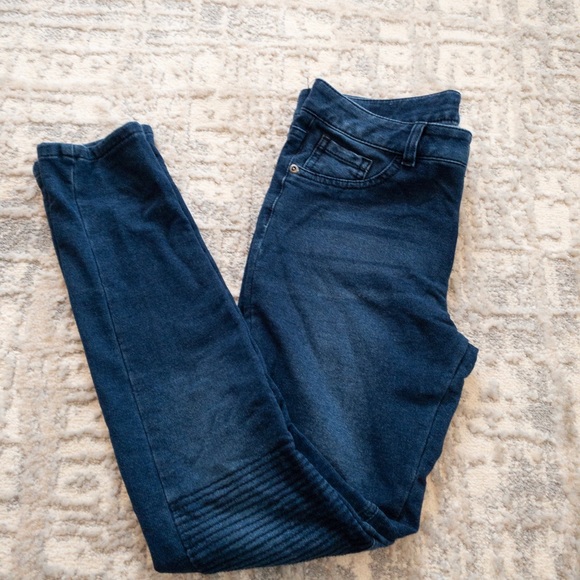 2 pairs Girls Jeggings size 14 - Picture 2 of 7